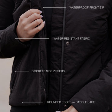 CLOUD WRAP PUFFER - BLACK