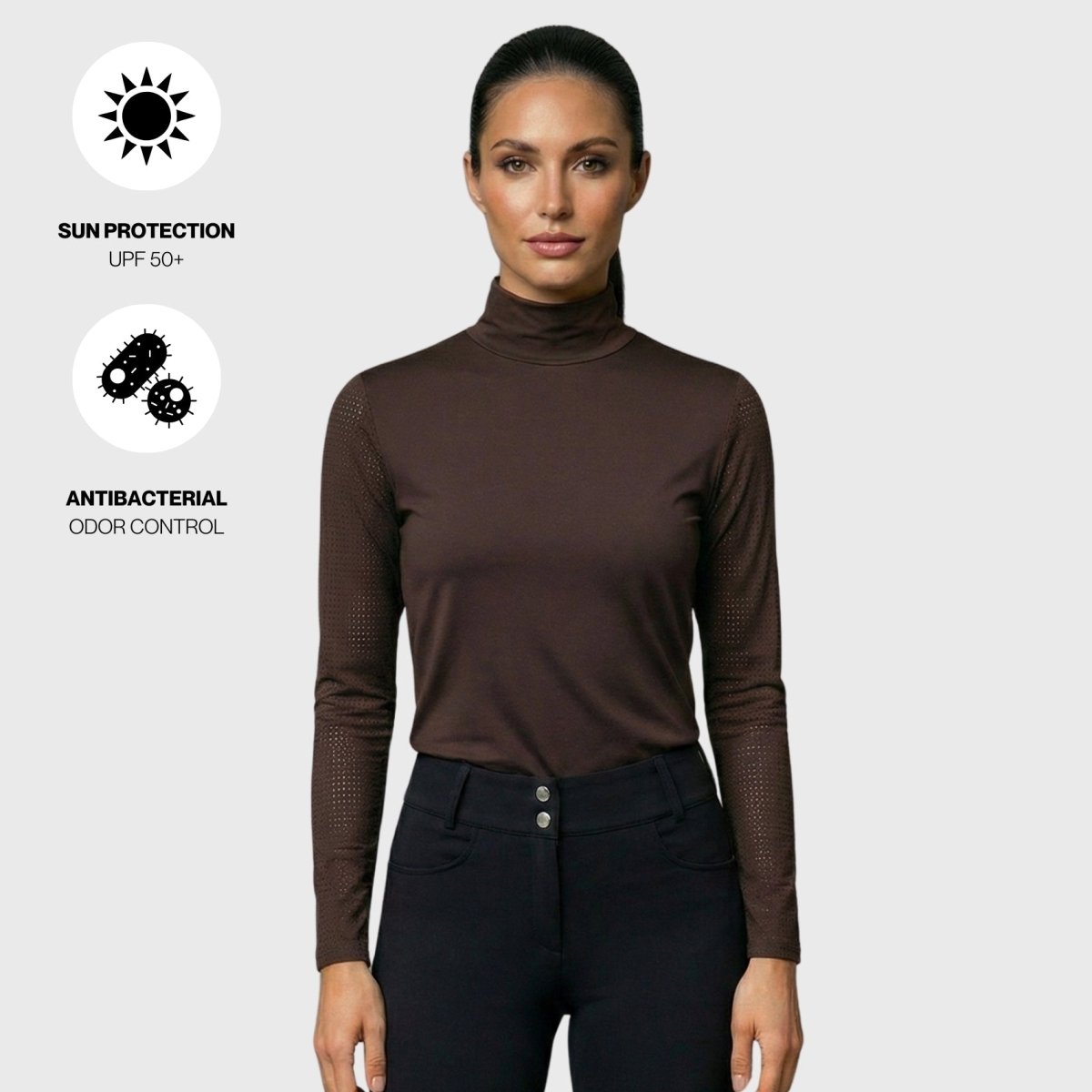 Airflow High Neck Base Layer | UPF 50+ Equestrian Shirt | ARMATEQ