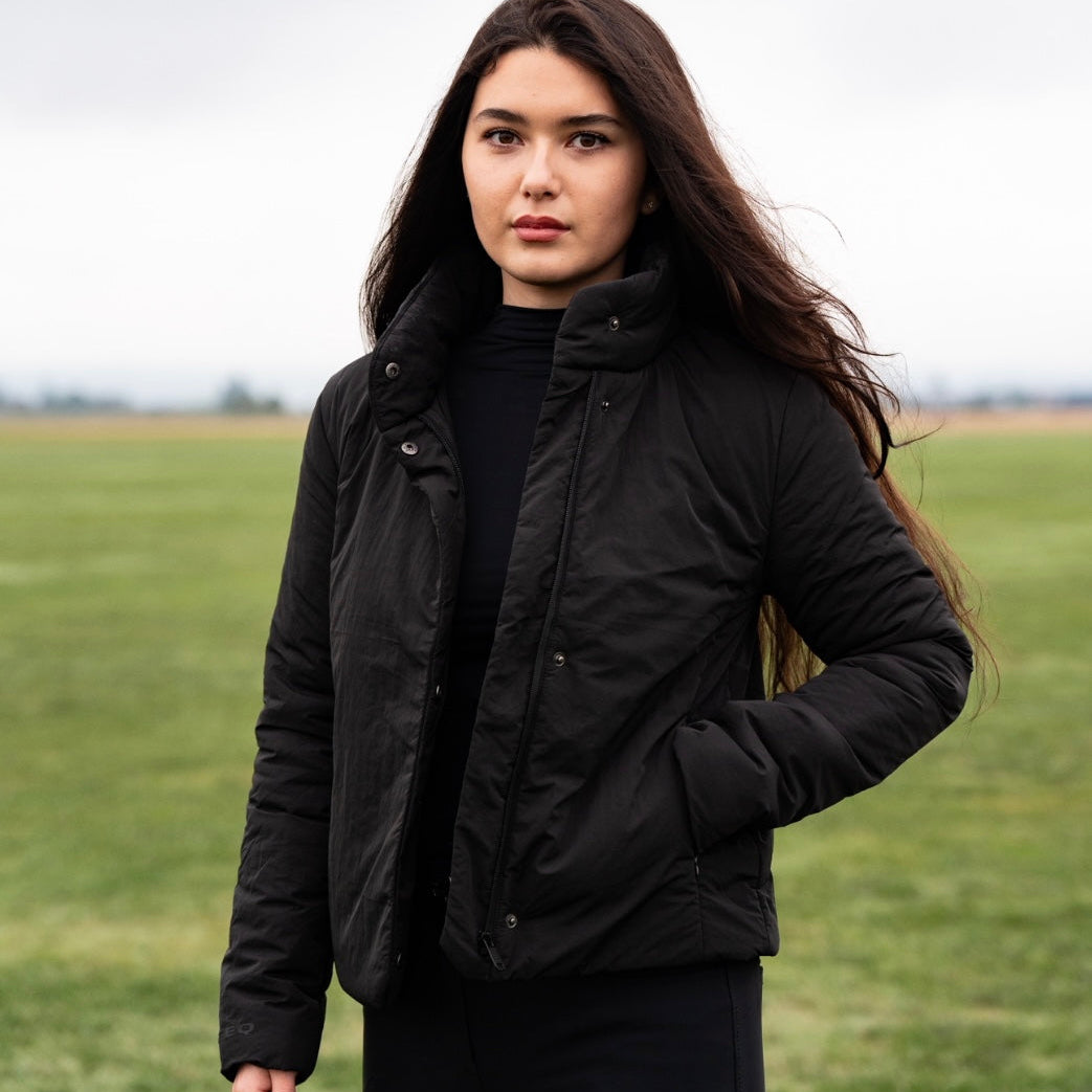 CLOUD WRAP PUFFER - BLACK