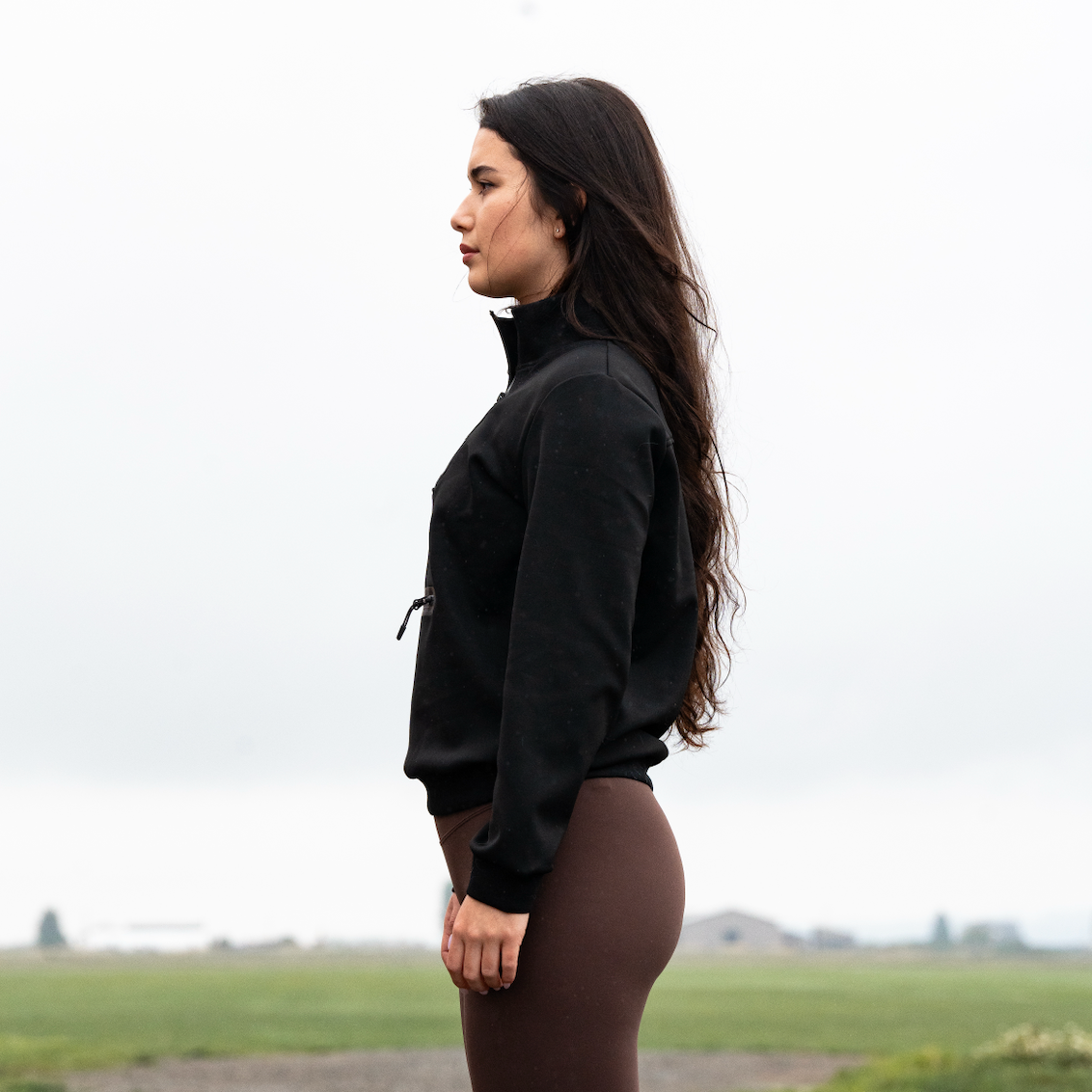 TECH FLEECE QUARTER ZIP - BLACK