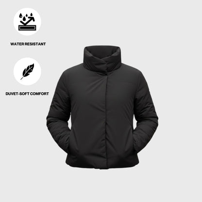 CLOUD WRAP PUFFER - BLACK