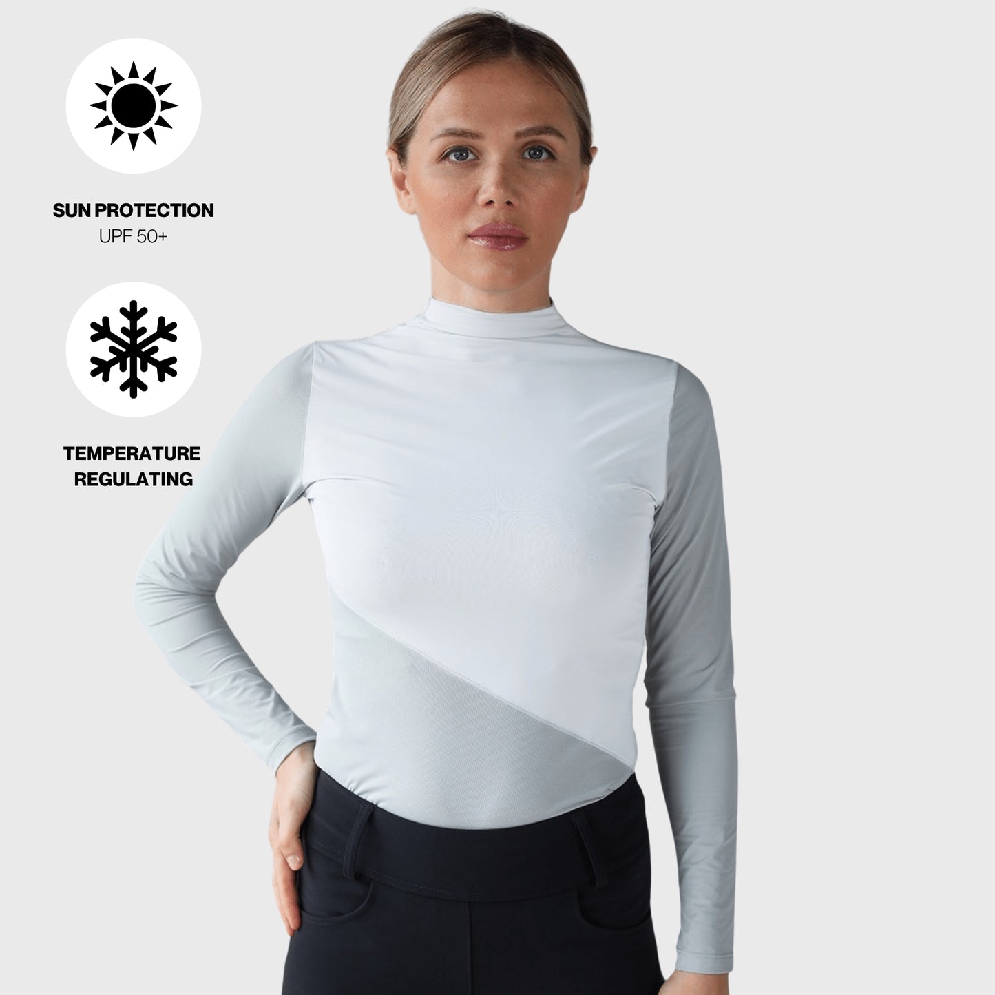 ULTRA BREATHABLE MOCK NECK LONG SLEEVE