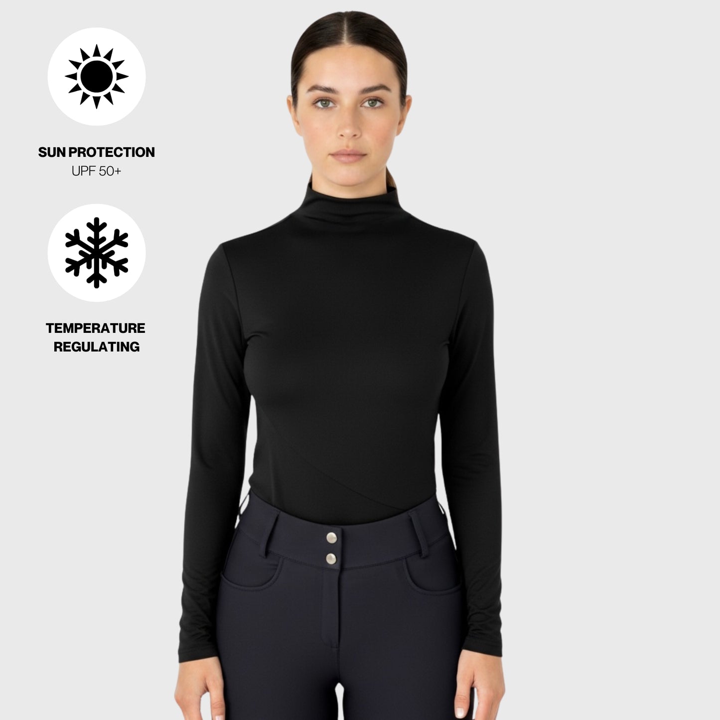 ULTRA BREATHABLE MOCK NECK LONG SLEEVE