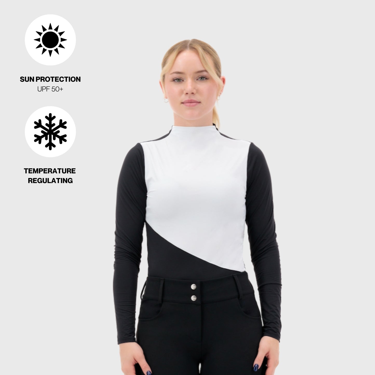 ULTRA BREATHABLE MOCK NECK LONG SLEEVE
