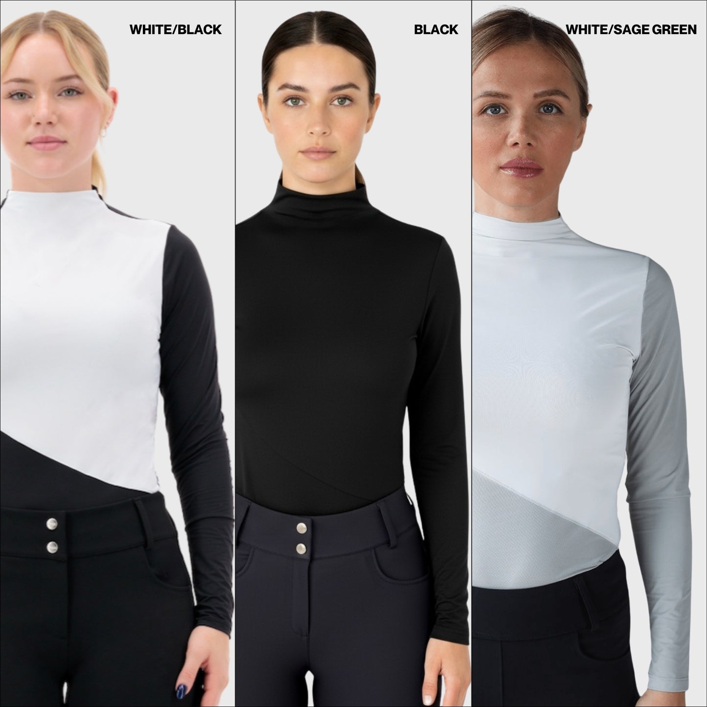 ULTRA BREATHABLE MOCK NECK LONG SLEEVE