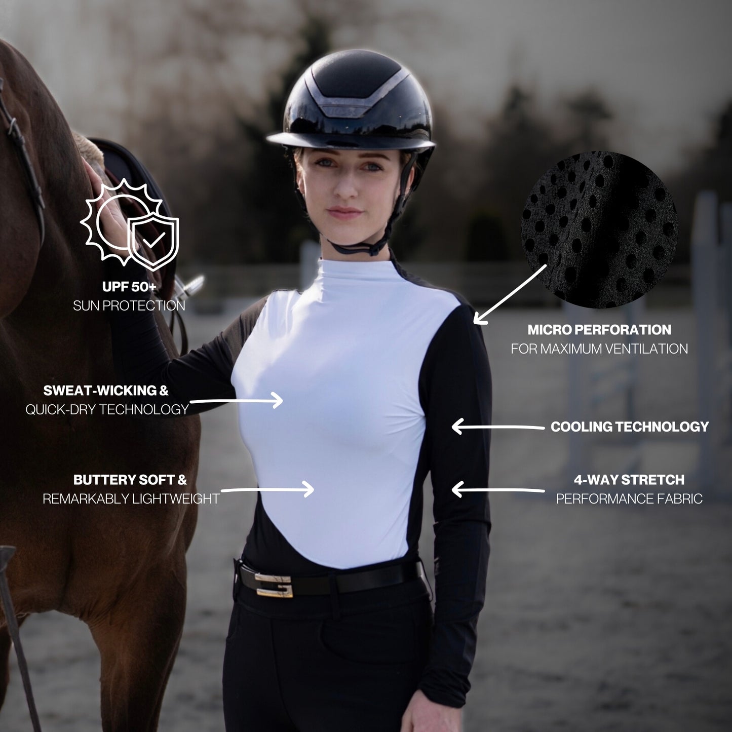 ULTRA BREATHABLE MOCK NECK LONG SLEEVE