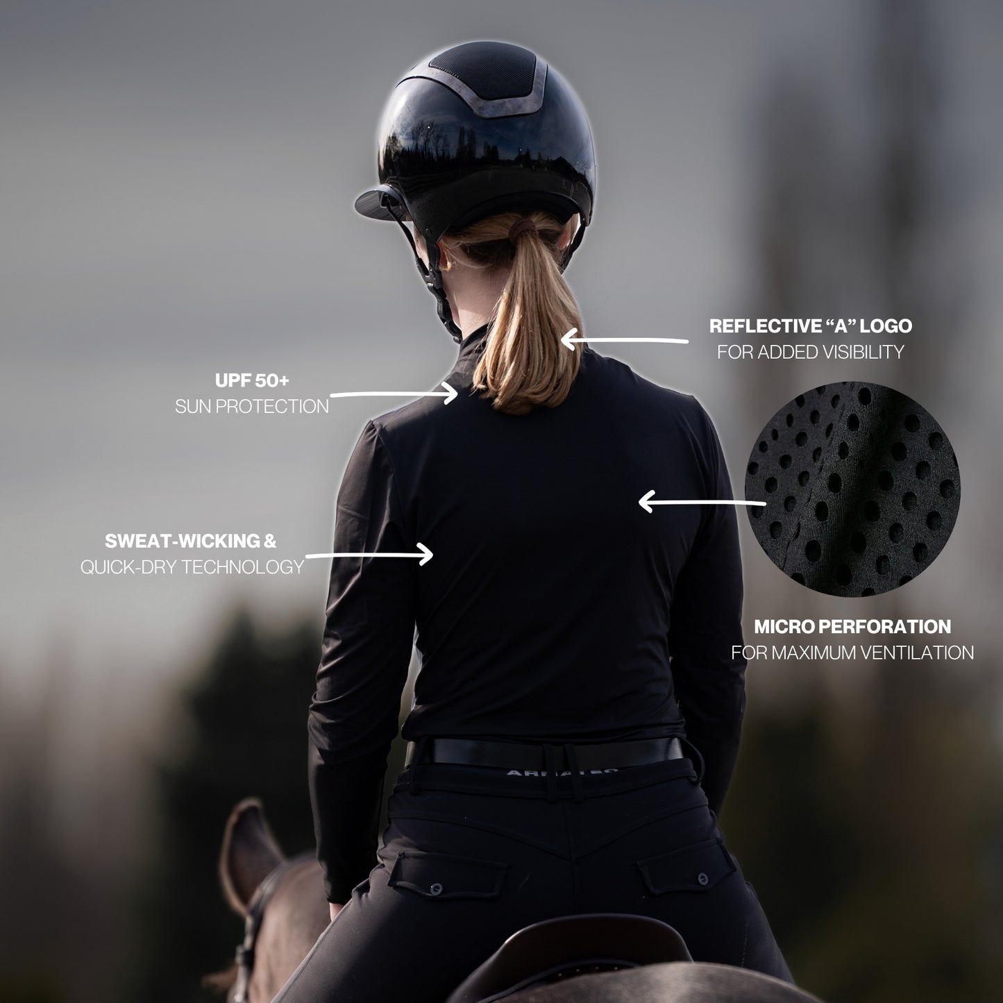 ULTRA BREATHABLE MOCK NECK LONG SLEEVE