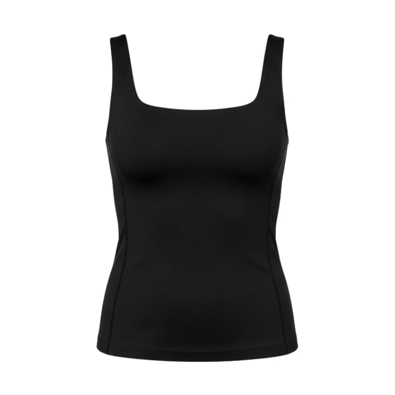 Black tank top on a white background