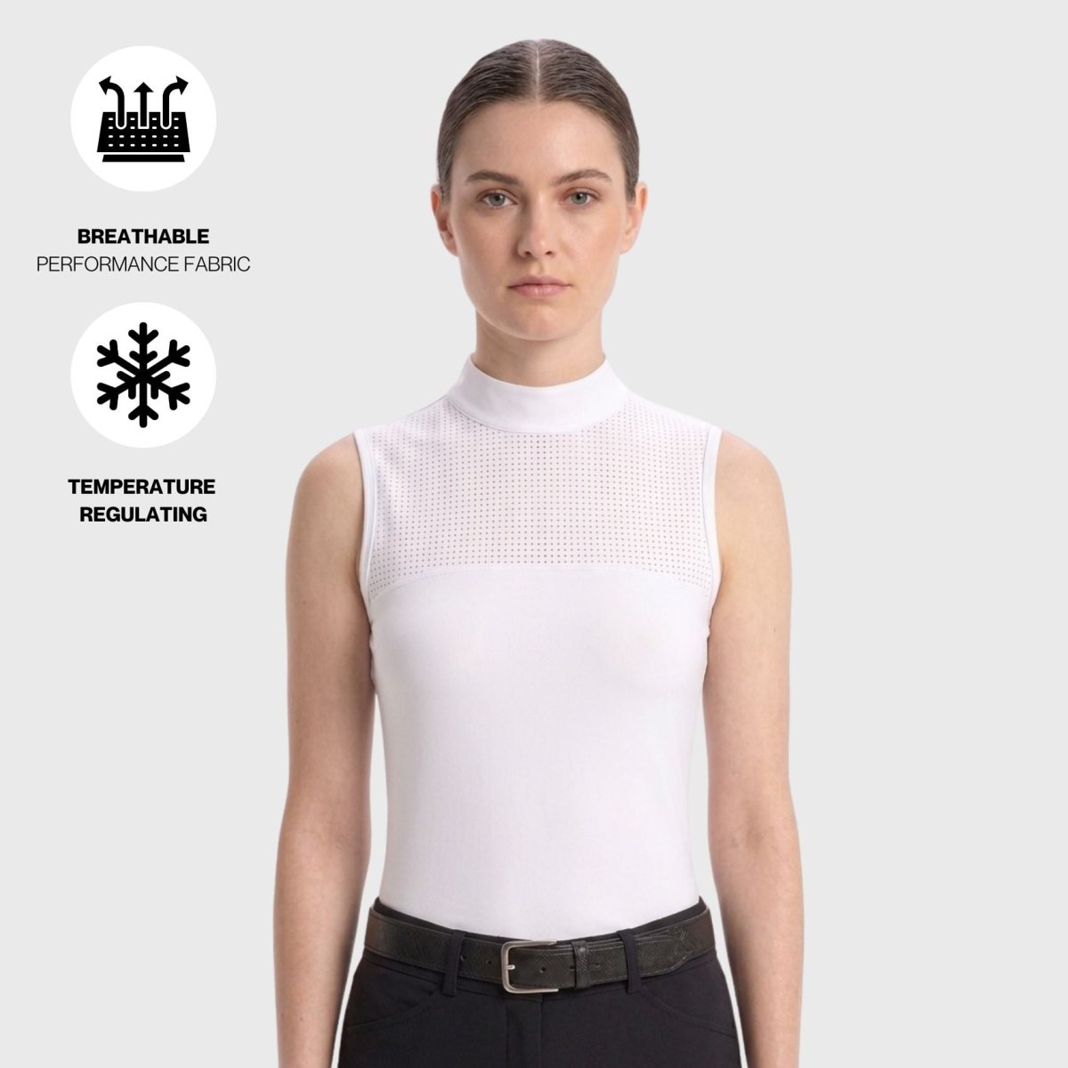 Ultra Breathable Sleeveless Mock Neck - ARMATEQ