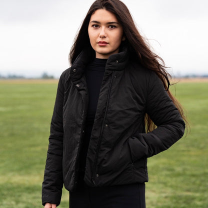 CLOUD WRAP PUFFER - BLACK
