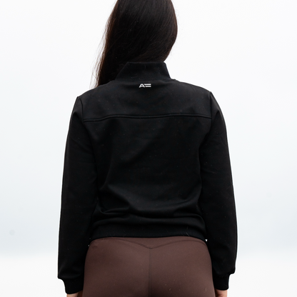 TECH FLEECE QUARTER ZIP - BLACK