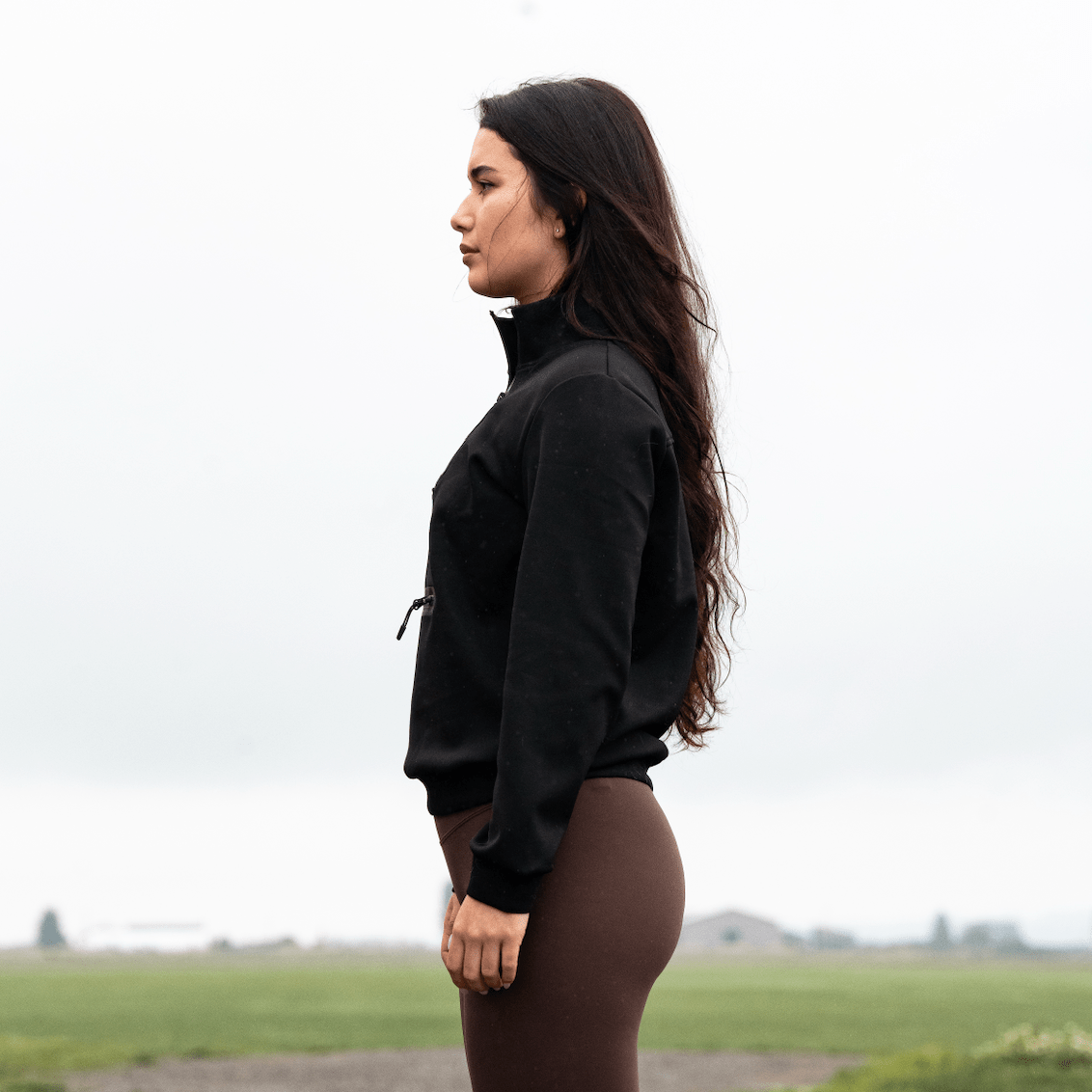 TECH FLEECE QUARTER ZIP - BLACK - ARMATEQ