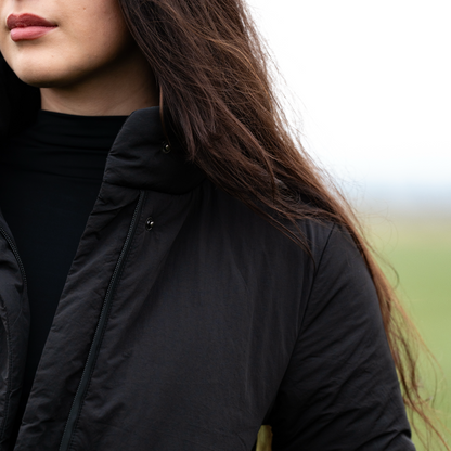 CLOUD WRAP PUFFER - BLACK